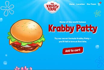 The Krusty Krab Website
